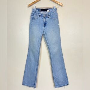 VINTAGE LEVI'S SILVER TAB HIPSTER BOOT CUT LIGHT WASH JEANS JUNIOR